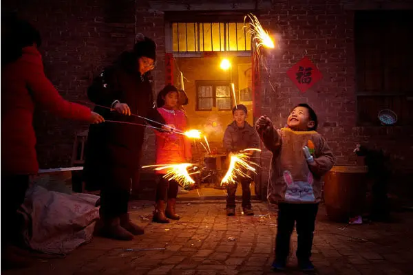Setting off Firecrackers