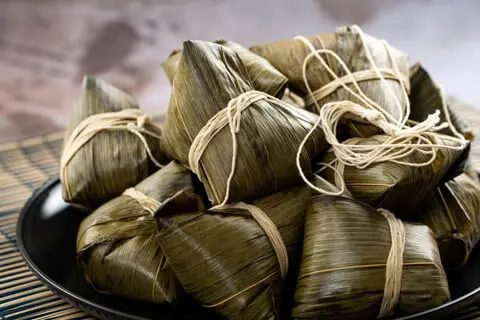 [ Bamboo-wrapped Zongzi ]